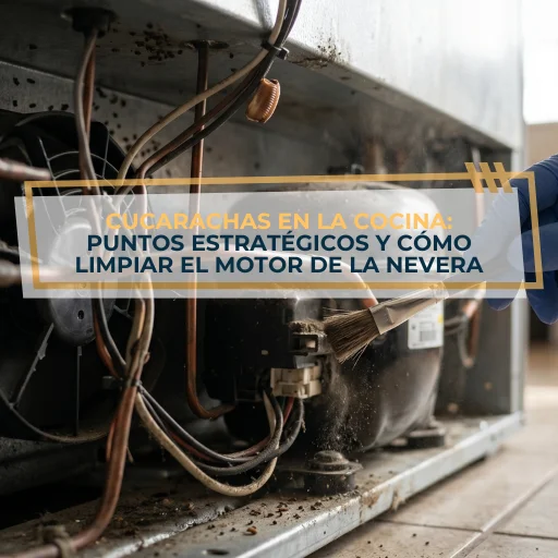 Cucarachas en la Cocina: Puntos Estratégicos y Cómo Limpiar el Motor de la Nevera